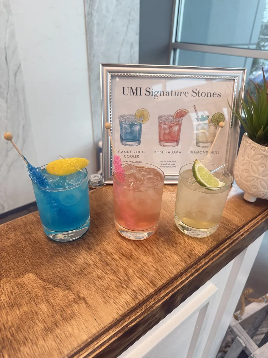 Signature cocktails at corporate event